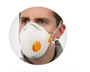 Salokms respirators ar vrstu un ogles filtru